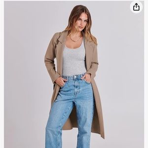 Long Cardigan Sweater Khaki